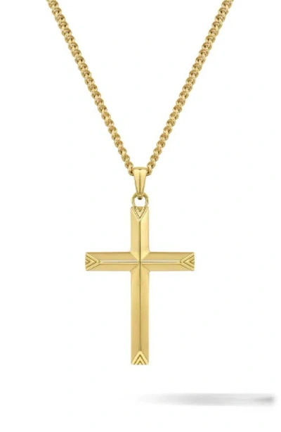 Vincero Cross Pendant Necklace In Gold