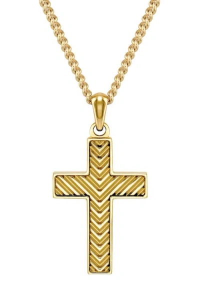 Vincero Cross Pendant Necklace In Gold