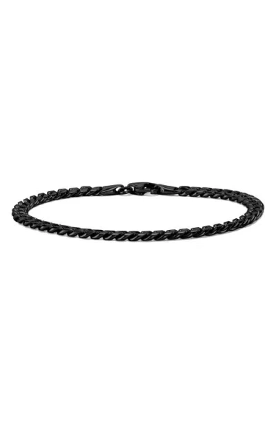 Vincero Cuban Chain Bracelet In Black