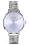 Vincero Eros Leather Strap Watch, 33mm In Silver