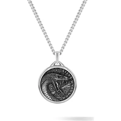 Vincero Gender Inclusive The Mamba Pendant Necklace In Silver