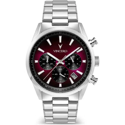 Vincero Icon Quasar Edition Chronograph Bracelet Watch, 43mm In Metallic
