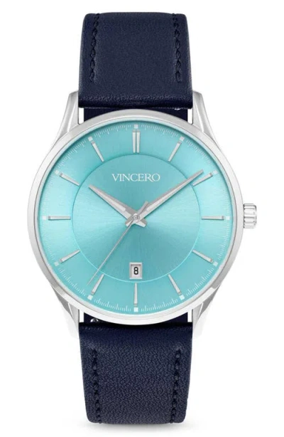 Vincero Kairos Leather Strap Watch, 38mm
