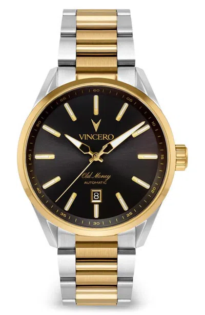 Vincero Old Money Limited Edition Automatic Bracelet Watch, 41mm In Black