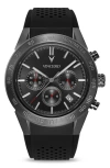 Vincero Rogue Chronograph Silicone Strap Watch, 43mm