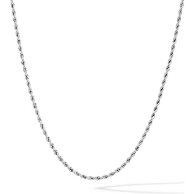 Vincero Rope Chain Necklace In Metallic