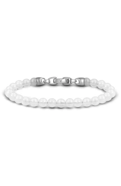 Vincero Spiritual Bead Birthstone Bracelet In White