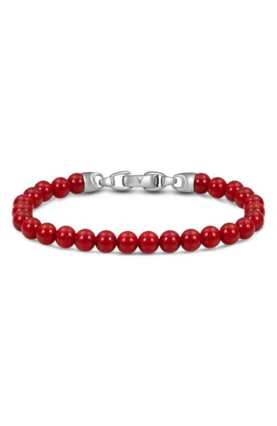 Vincero Spiritual Bead Birthstone Bracelet In White