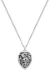 Vincero St. Michael Shield Pendant Necklace In Metallic