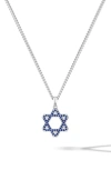 Vincero Star Of David Pendant Necklace In Blue