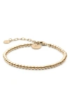 Vincero The Beaded Chain Bracelet In Gold