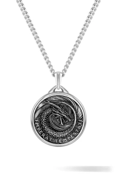 Vincero The Dragon Pendant Necklace In Metallic