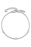 Vincero The Sapphire Trio Station Bracelet In Metallic