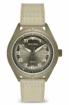 Vincero The Stratos Titanium Solar Webbing Strap Watch, 41mm In Brown