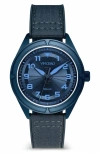 Vincero The Stratos Titanium Solar Webbing Strap Watch, 41mm In Blue
