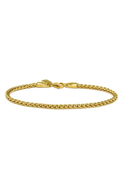 Vincero Wheat Chain Bracelet In Gold