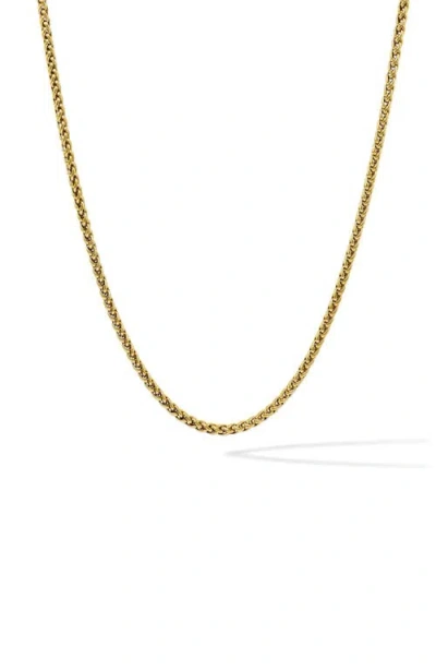 Vincero Wheat Chain Necklace In Gold