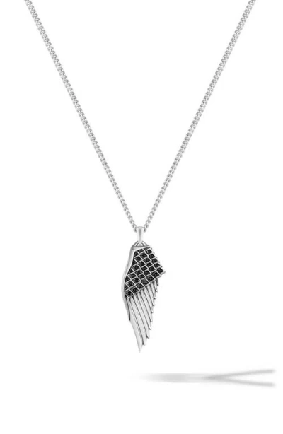 Vincero Wing Pendant Necklace In Metallic