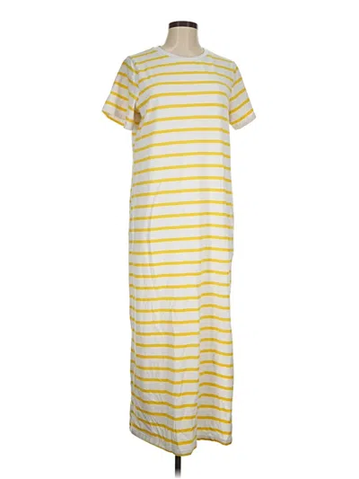 Pre-owned Vine & Love Casual Dress In Yellow