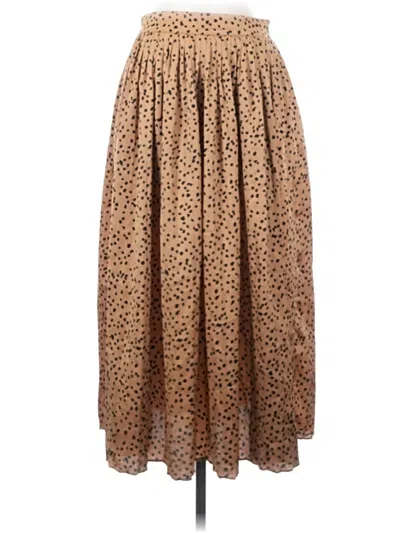 Pre-owned Vine & Love Casual Skirt In Brown