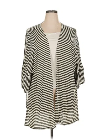 Pre-owned Vine & Love Kimono In White