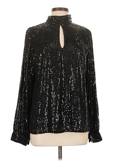Pre-owned Vine & Love Long Sleeve Blouse In Black