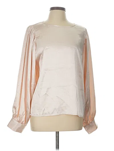 Pre-owned Vine & Love Long Sleeve Blouse In Silver