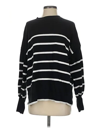 Pre-owned Vine & Love Pullover Sweater In Black