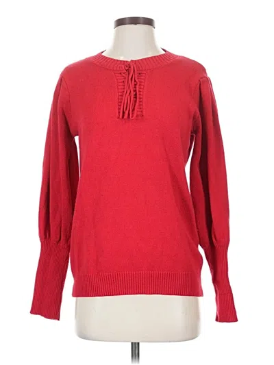 Pre-owned Vine & Love Pullover Sweater In Red