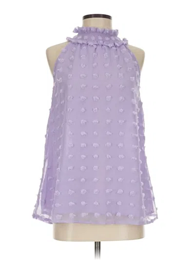 Vine & Love Sleeveless Blouse In Purple
