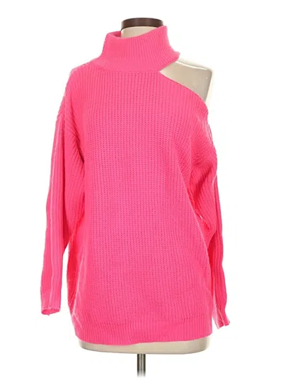 Pre-owned Vine & Love Turtleneck Sweater In Pink