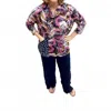 Vine Street Crinkle Straight Leg Pants In Navy In Multi