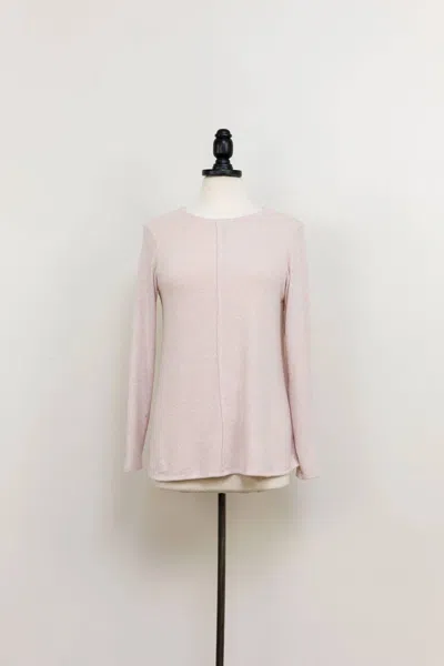 Vine Street Women's Sweater Tee In Blush In Gold