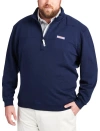 Vineyard Vines Big & Tall 1/4-zip Collegiate Shep Shirt In Vineyard Nvy