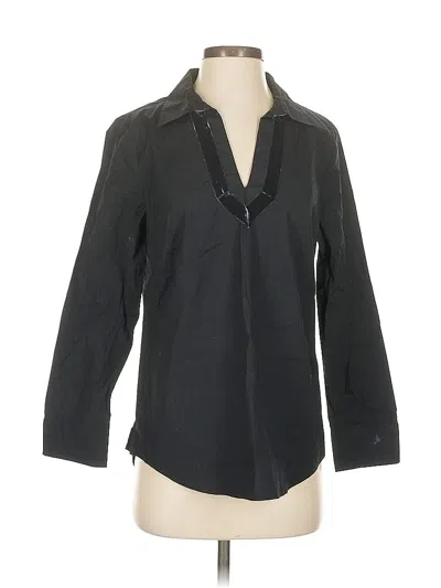 Pre-owned Vineyard Vines 3/4 Sleeve Blouse In Black