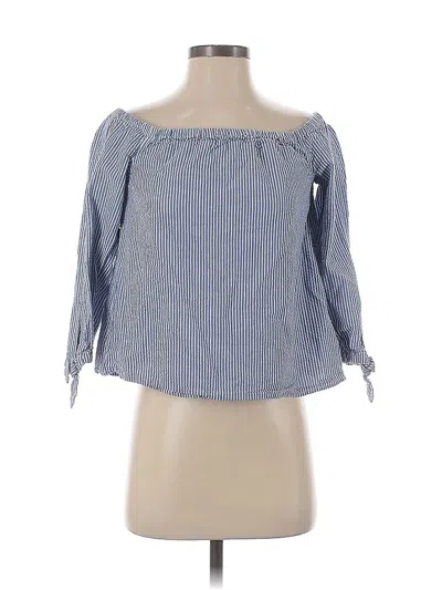 Pre-owned Vineyard Vines 3/4 Sleeve Blouse In Blue