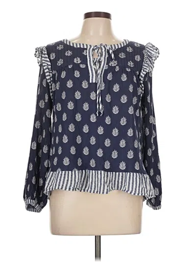 Pre-owned Vineyard Vines 3/4 Sleeve Blouse In Blue