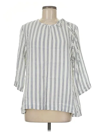 Pre-owned Vineyard Vines 3/4 Sleeve Blouse In Blue