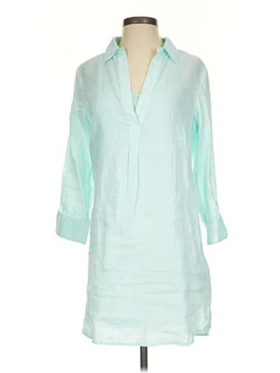 Pre-owned Vineyard Vines 3/4 Sleeve Blouse In Blue