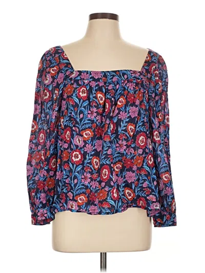 Pre-owned Vineyard Vines 3/4 Sleeve Blouse In Blue