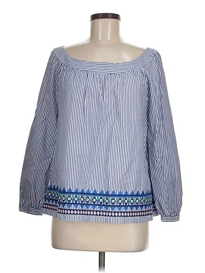 Pre-owned Vineyard Vines 3/4 Sleeve Blouse In Blue