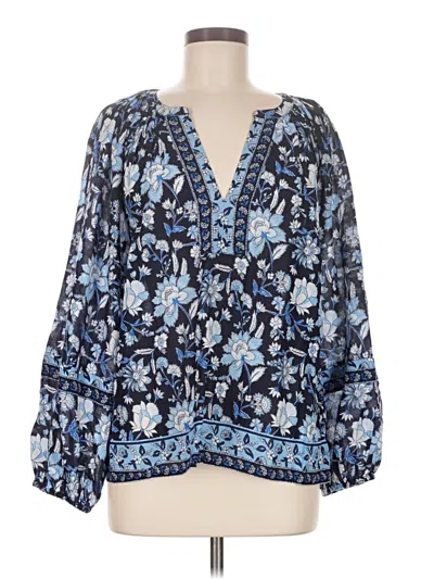 Pre-owned Vineyard Vines 3/4 Sleeve Blouse In Blue