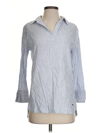 Pre-owned Vineyard Vines 3/4 Sleeve Blouse In Blue