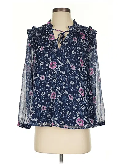 Pre-owned Vineyard Vines 3/4 Sleeve Blouse In Blue