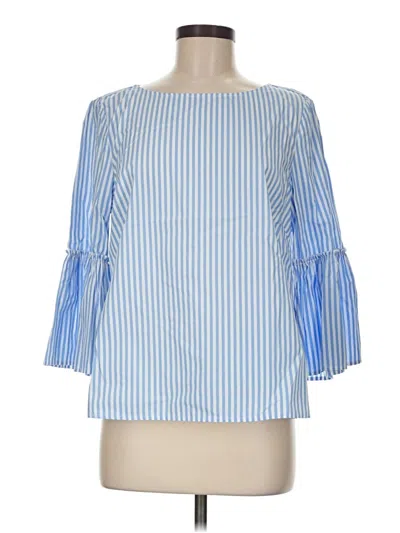 Vineyard Vines 3/4 Sleeve Blouse In Blue