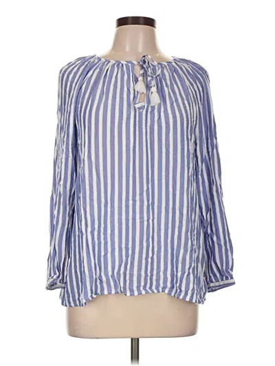 Pre-owned Vineyard Vines 3/4 Sleeve Blouse In Blue