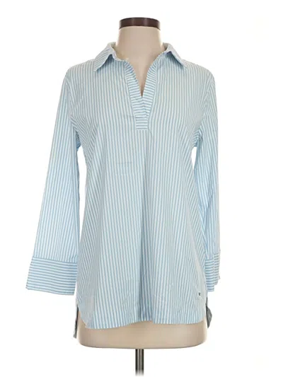 Pre-owned Vineyard Vines 3/4 Sleeve Blouse In Blue