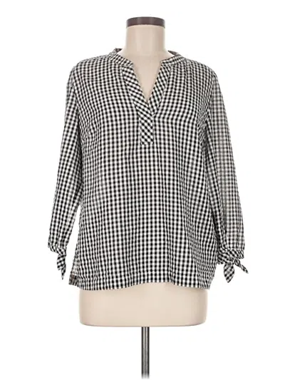 Pre-owned Vineyard Vines 3/4 Sleeve Blouse In Gray