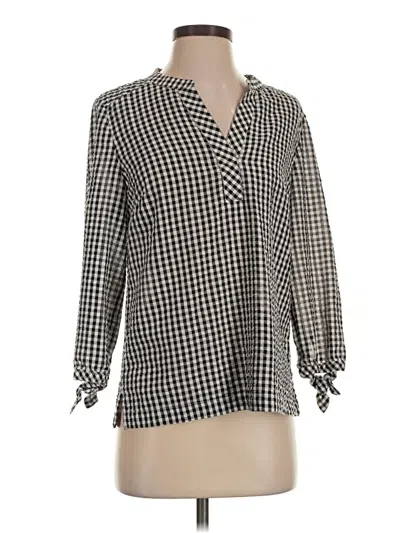 Pre-owned Vineyard Vines 3/4 Sleeve Blouse In Gray