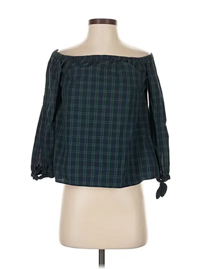 Pre-owned Vineyard Vines 3/4 Sleeve Blouse In Green